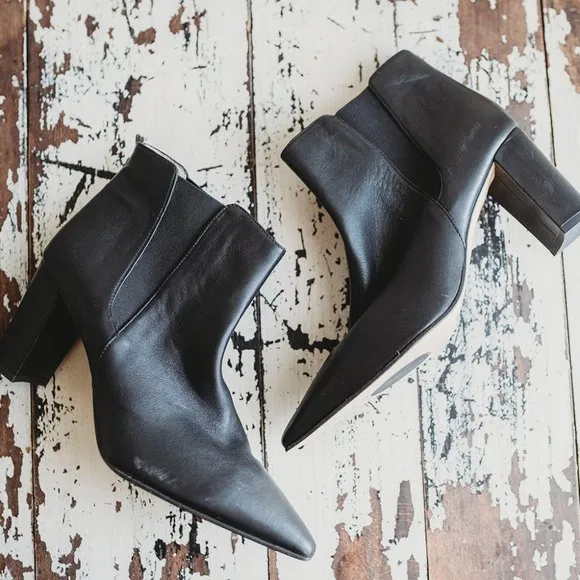 AMALFI BY RANGONI Faraona Black Boots Booties New sz 10 M Shoes $360 NWOB