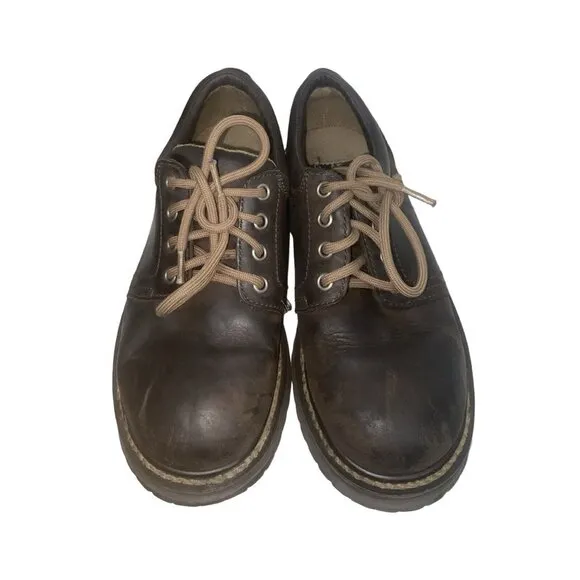 American Eagle Outfitters Vintage 90s Oxford Platform Boots Shoes GenuineLeather