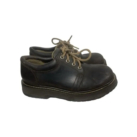 American Eagle Outfitters Vintage 90s Oxford Platform Boots Shoes GenuineLeather