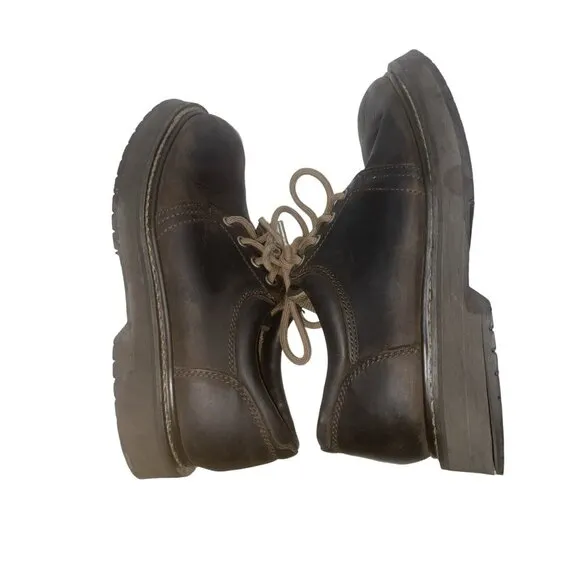 American Eagle Outfitters Vintage 90s Oxford Platform Boots Shoes GenuineLeather
