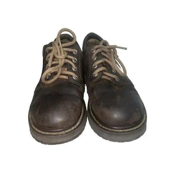 American Eagle Outfitters Vintage 90s Oxford Platform Boots Shoes GenuineLeather