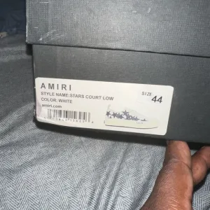 AMIRI White Sneakers Sleek Design Casual Comfort