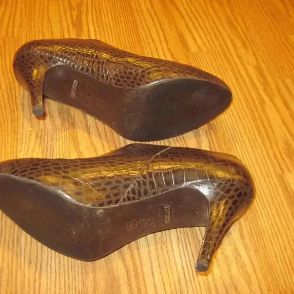 Ann Taylor LOFT Brown Zipper Booties Shoes Sz 9.5M
