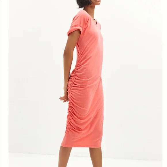 ANTHROPOLOGIE Sundry Ruched Midi Dress