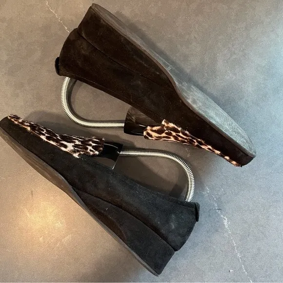 Anyi Lu sz 39.5 US 9 Leopard calf hair loafers Shoes