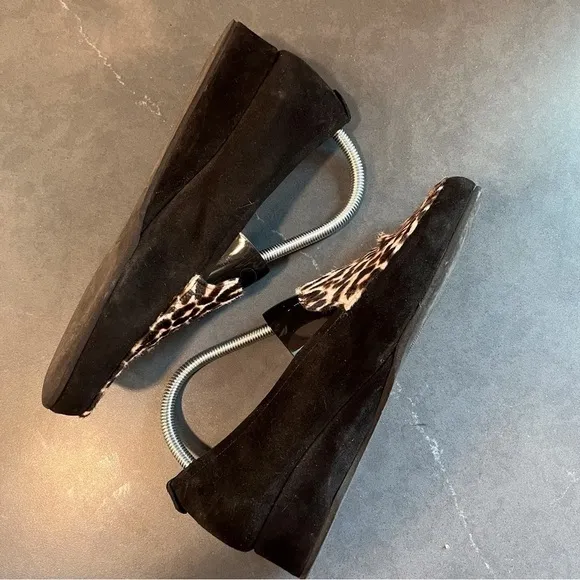 Anyi Lu sz 39.5 US 9 Leopard calf hair loafers Shoes