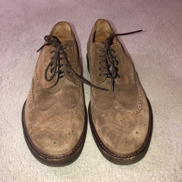 AQUATALIA Carson Brown Suede Waterproof Lace Oxford Shoes Sz 9