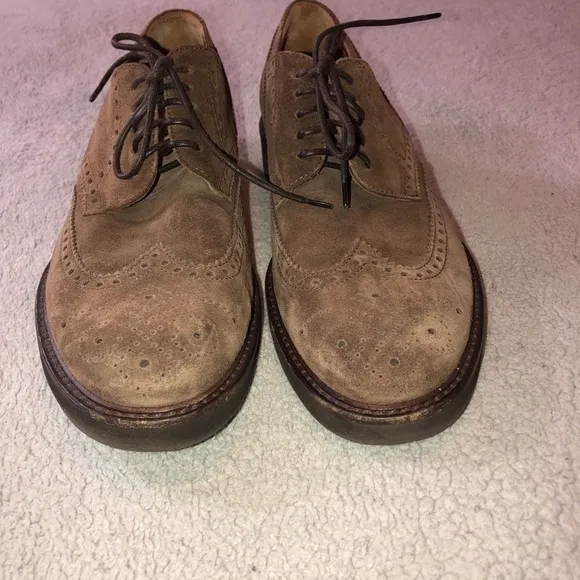 AQUATALIA Carson Brown Suede Waterproof Lace Oxford Shoes Sz 9