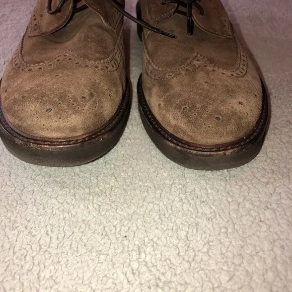 AQUATALIA Carson Brown Suede Waterproof Lace Oxford Shoes Sz 9