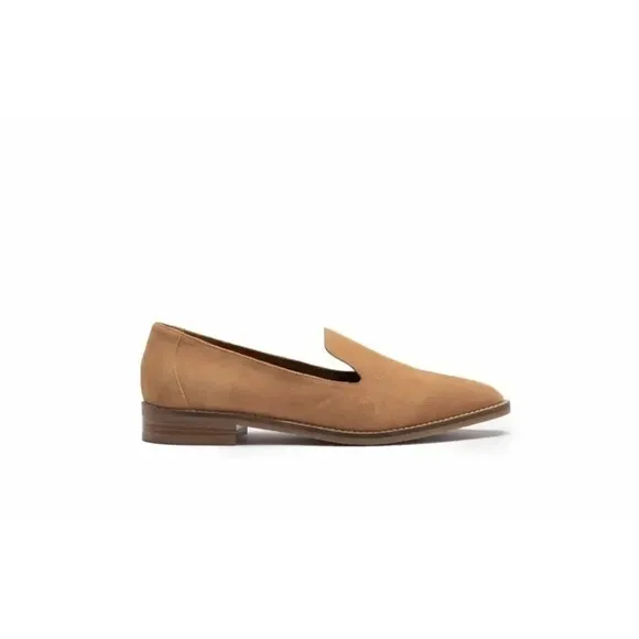 Aquatalia Golda Cream  Suede Loafers Weatherproof Women's Shoes size 5