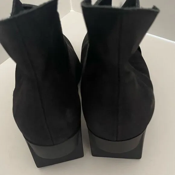 Arche Black Slip In Ankle Boots Size 38 (7)