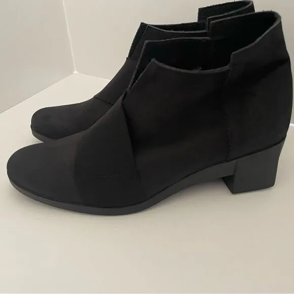 Arche Black Slip In Ankle Boots Size 38 (7)