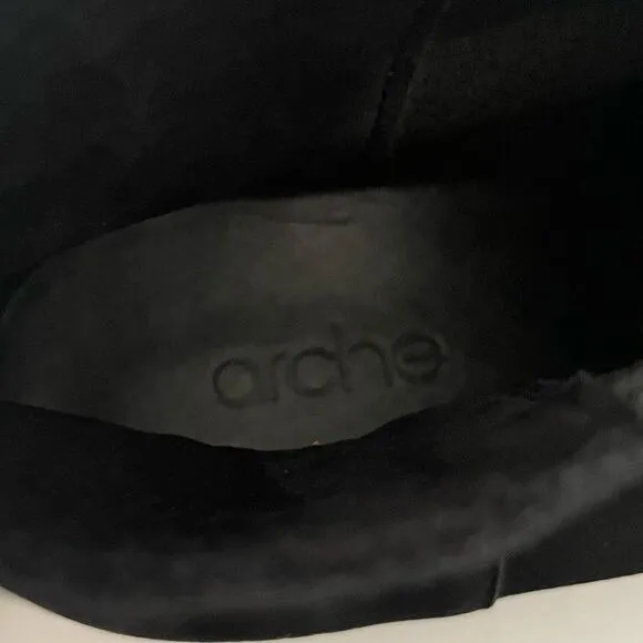 Arche Black Slip In Ankle Boots Size 38 (7)
