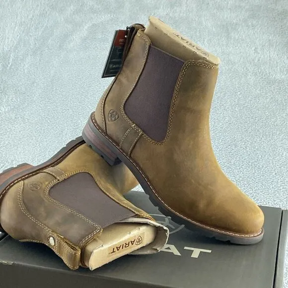 ARIAT BMVY9 Womens Wexford Waterproof Boot Weathered Brown 8.5 Wide NWB S032