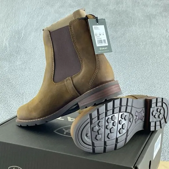 ARIAT BMVY9 Womens Wexford Waterproof Boot Weathered Brown 8.5 Wide NWB S032