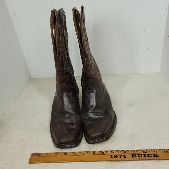 Ariat Boots Size 9 D Brown Leather Cowboy Workwear Shoes Boot 10017365 Western