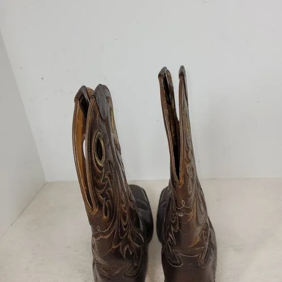Ariat Boots Size 9 D Brown Leather Cowboy Workwear Shoes Boot 10017365 Western