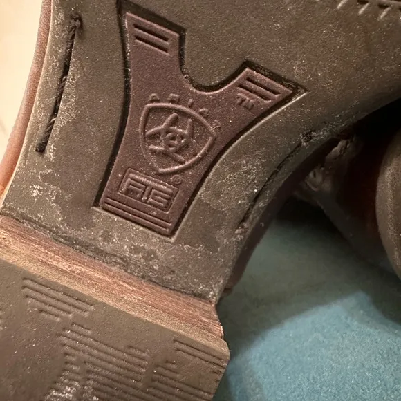 Ariat Brown Heeled Boots with Western Stitching 6B