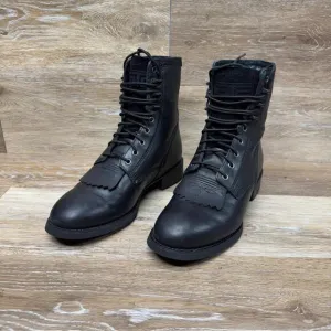 Ariat Heritage II 6&quot; Lace Up Black Leather Boots Men’s Size 7D