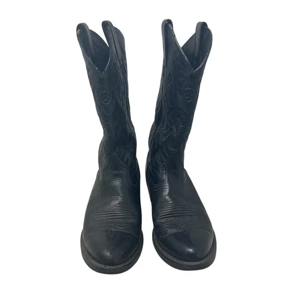 Ariat Heritage R Toe Western Boot Mens 7D Black