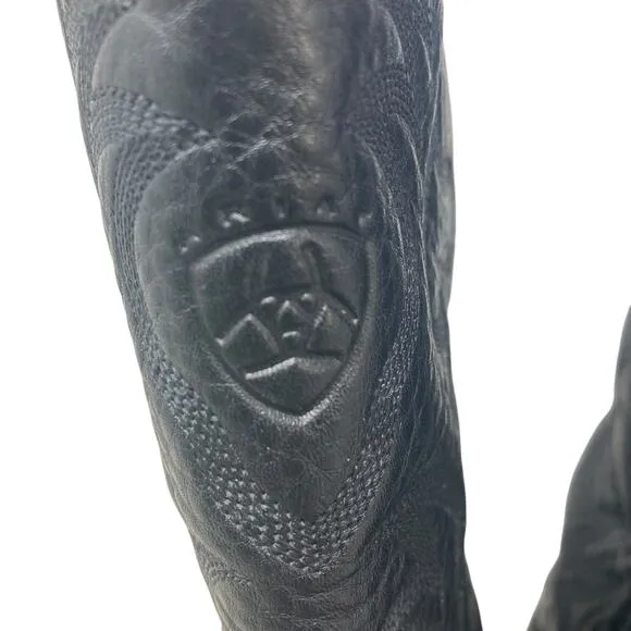 Ariat Heritage R Toe Western Boot Mens 7D Black