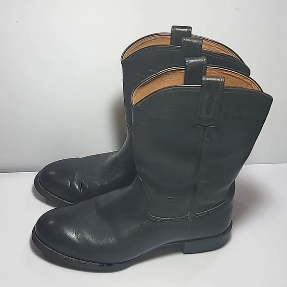 ARIAT heritage Roper men's black leather western cowboy shoes 9 EE US,42 W EU