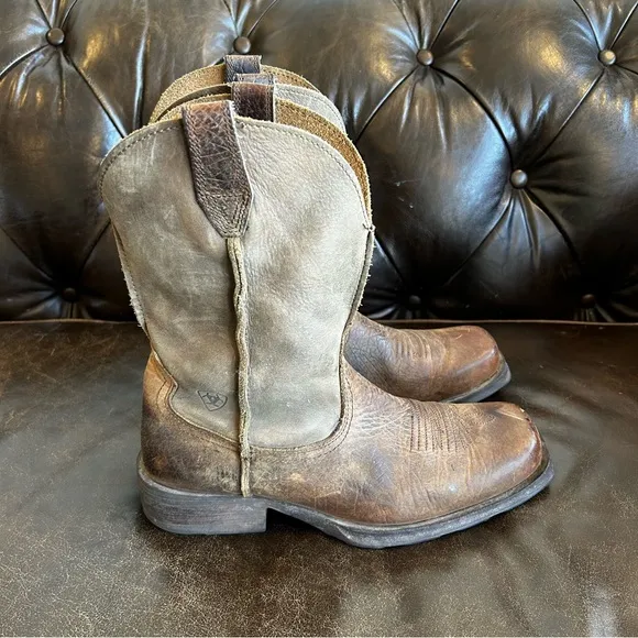Ariat Men’s Brown Cowboy Boots Classic Western Style size 9EE