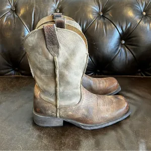 Ariat Men’s Brown Cowboy Boots Classic Western Style size 9EE