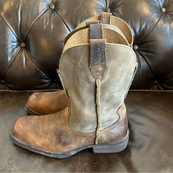 Ariat Men’s Brown Cowboy Boots Classic Western Style size 9EE