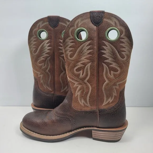 Ariat Men's Brown Western Leather Cowboy Boots 10016272 US Size 12EE