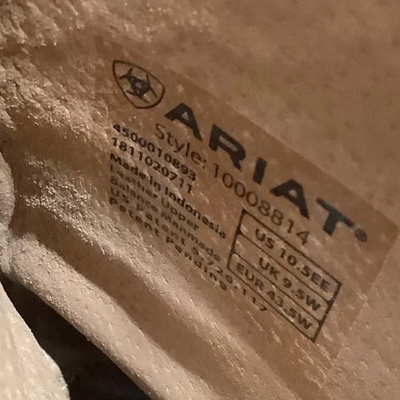Ariat Men's Cowboy Boots Size 10.5 - Western, Rugged, Durable