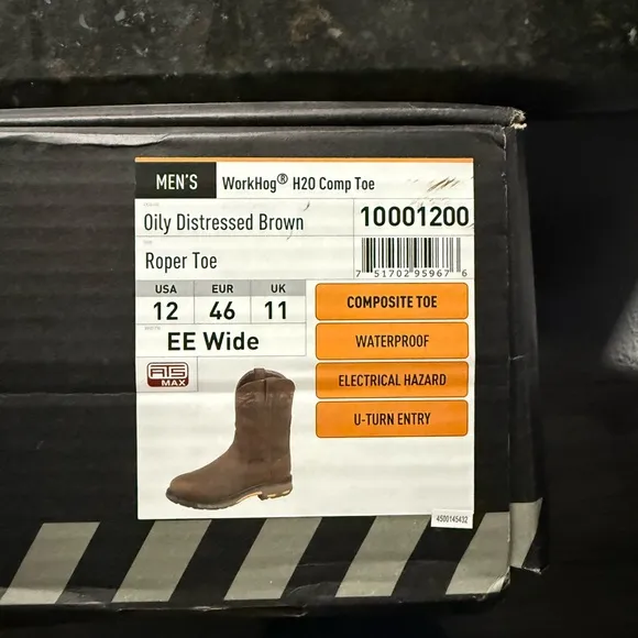Ariat Men's Oily Distressed Brown Cowboy Boots