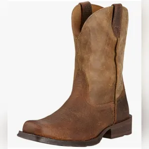 Ariat Men's Rambler Pull-On Western Boots - Earth/Brown Bomber‎ Cowboy Ro…