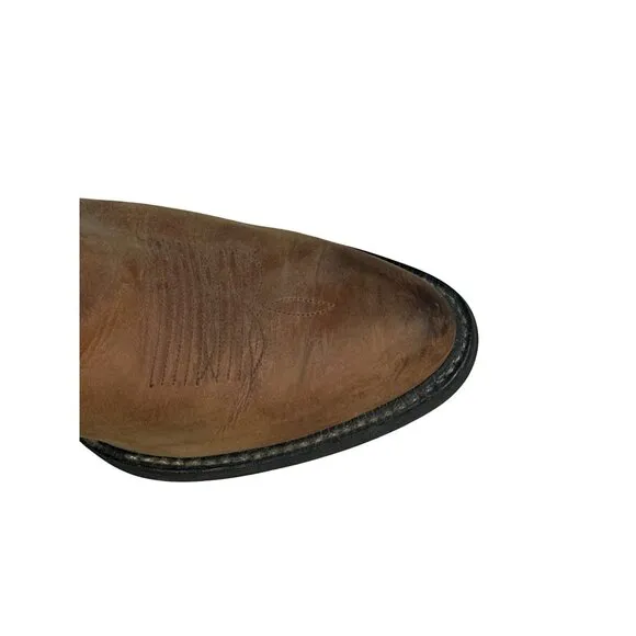 Ariat Men's Western Leather Cowboy Boots US 9.5D Embroidered Brown Style 34725 R