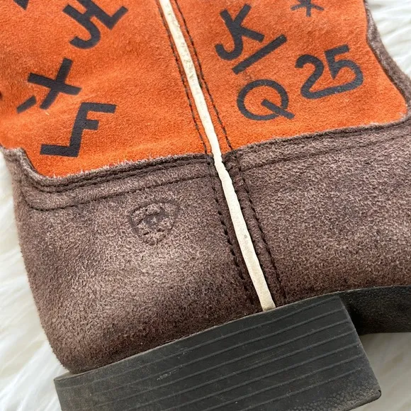 Ariat Pete Brown Grained Russet Kid's Boot Style 10015393 Size 3