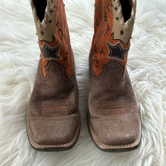 Ariat Pete Brown Grained Russet Kid's Boot Style 10015393 Size 3