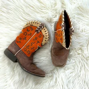 Ariat Pete Brown Grained Russet Kid's Boot Style 10015393 Size 3