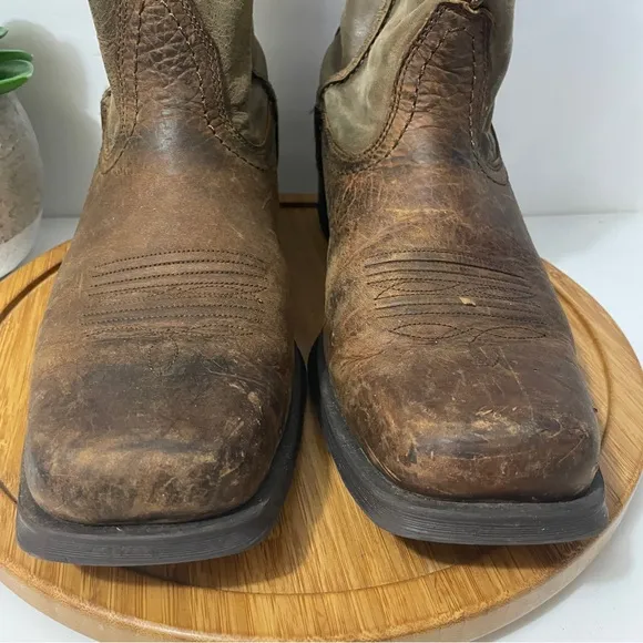 Ariat Rambler Bomber Western Leather Cowboy Boot Mid Calf Work Size 14D