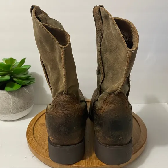 Ariat Rambler Bomber Western Leather Cowboy Boot Mid Calf Work Size 14D