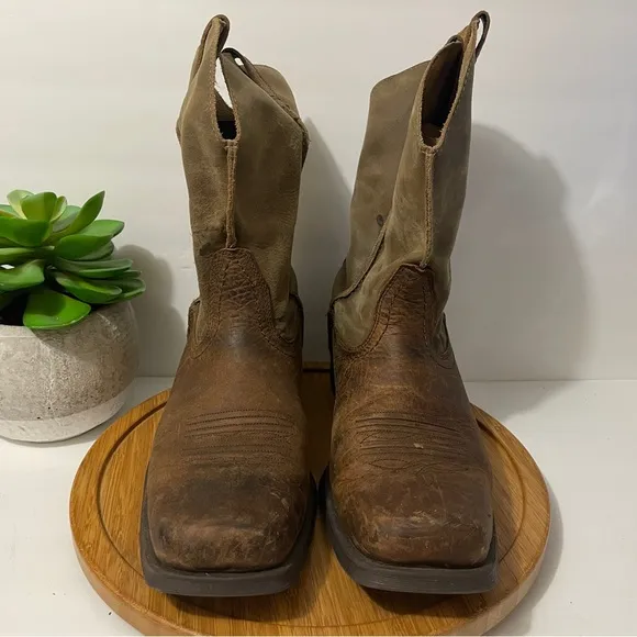 Ariat Rambler Bomber Western Leather Cowboy Boot Mid Calf Work Size 14D