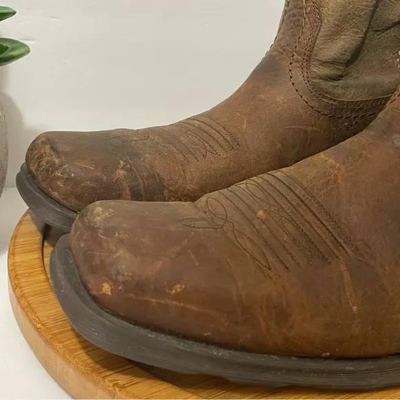 Ariat Rambler Bomber Western Leather Cowboy Boot Mid Calf Work Size 14D