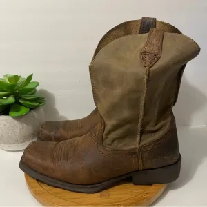 Ariat Rambler Bomber Western Leather Cowboy Boot Mid Calf Work Size 14D