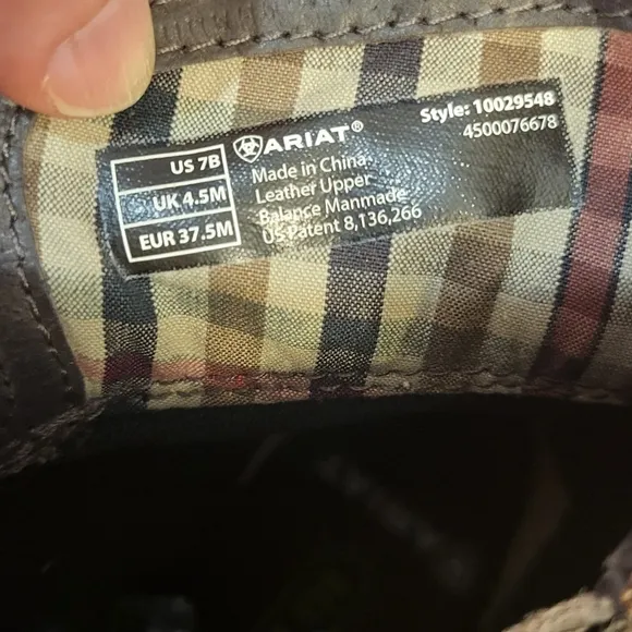 Ariat Savannah Watwrproof Boots Size 7