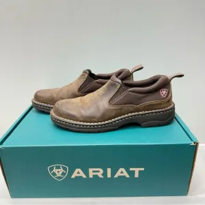 Ariat traverse western brown leather loafers slip on shoes women's 7.5