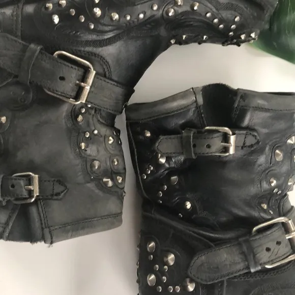 Ash Studded Belt Moto Boots