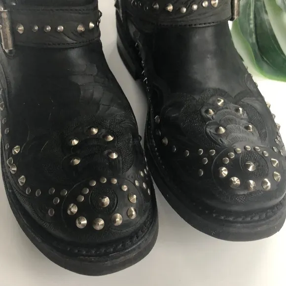 Ash Studded Belt Moto Boots