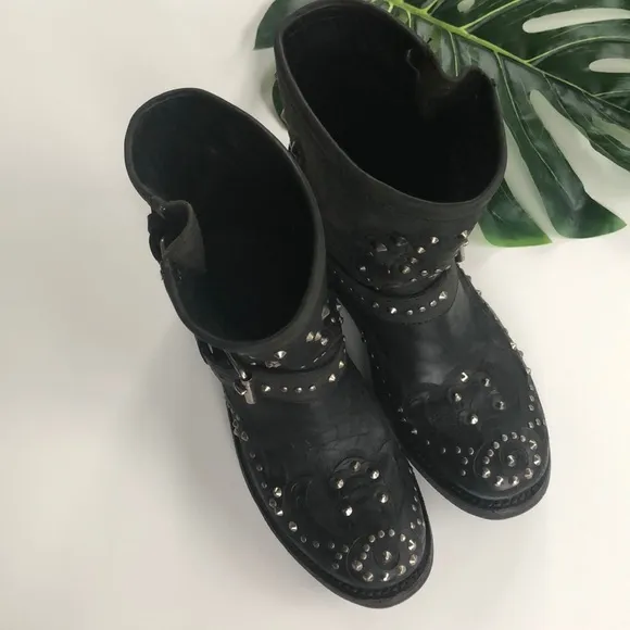 Ash Studded Belt Moto Boots