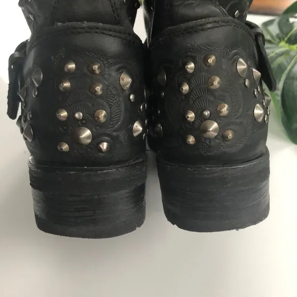Ash Studded Belt Moto Boots