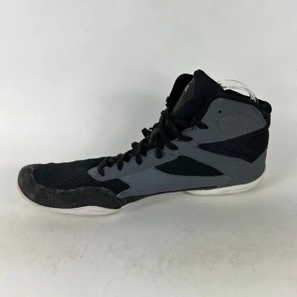 Asics Matflex 6 Wrestling Shoes Men's 12 Black Leather Comfort athletic Sneakers