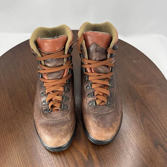 Asolo AFX 520 Boots Women's 7.5 Brown Leather Gore-Tex Lace Up Hiking Shoes